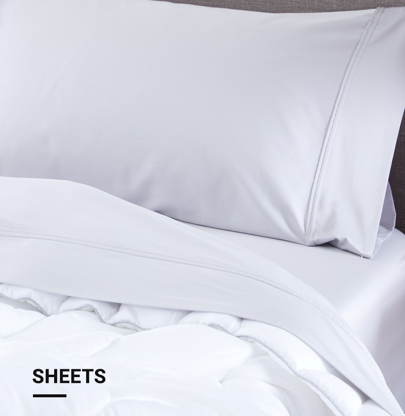 Cool, crisp, white Ver-Tex king size bed sheets